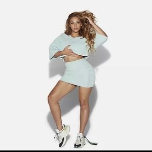 Ivy Park x Adidas Tint Green Knit Skirt Small